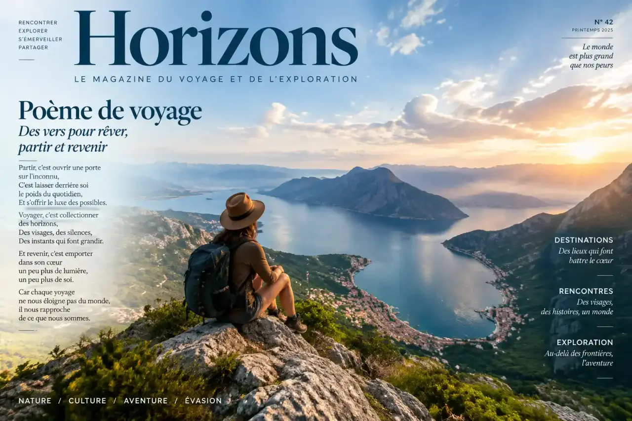 Poème de voyage : des vers pour rêver, partir et revenir