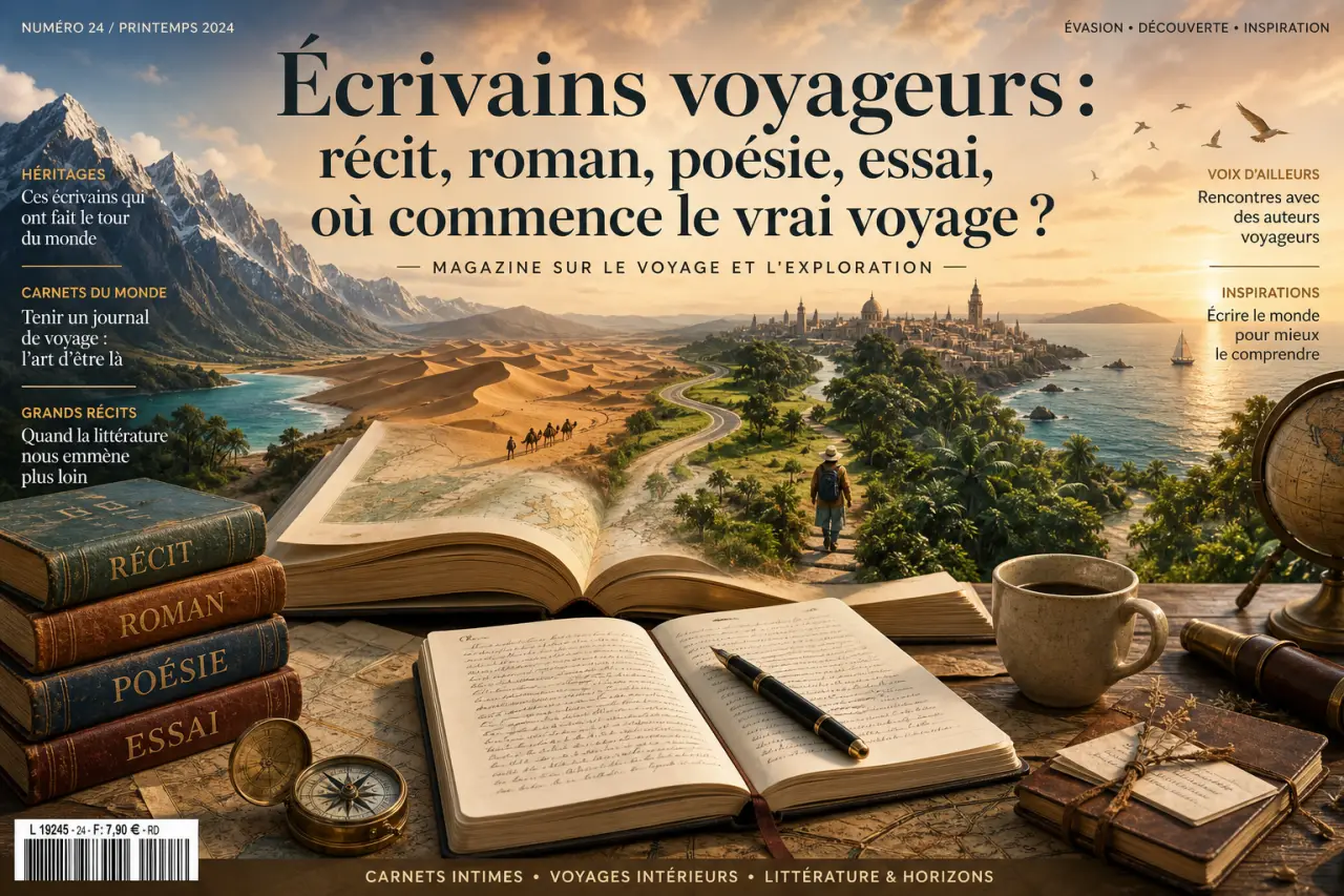 Écrivains voyageurs : récit, roman, poésie, essai, où commence le vrai voyage ?