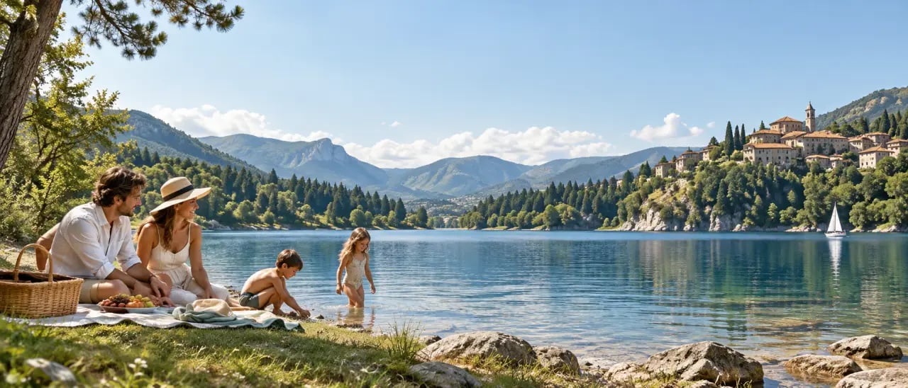 Où partir en juillet en famille pas cher : séjour familial près d’un lac et dans la nature
