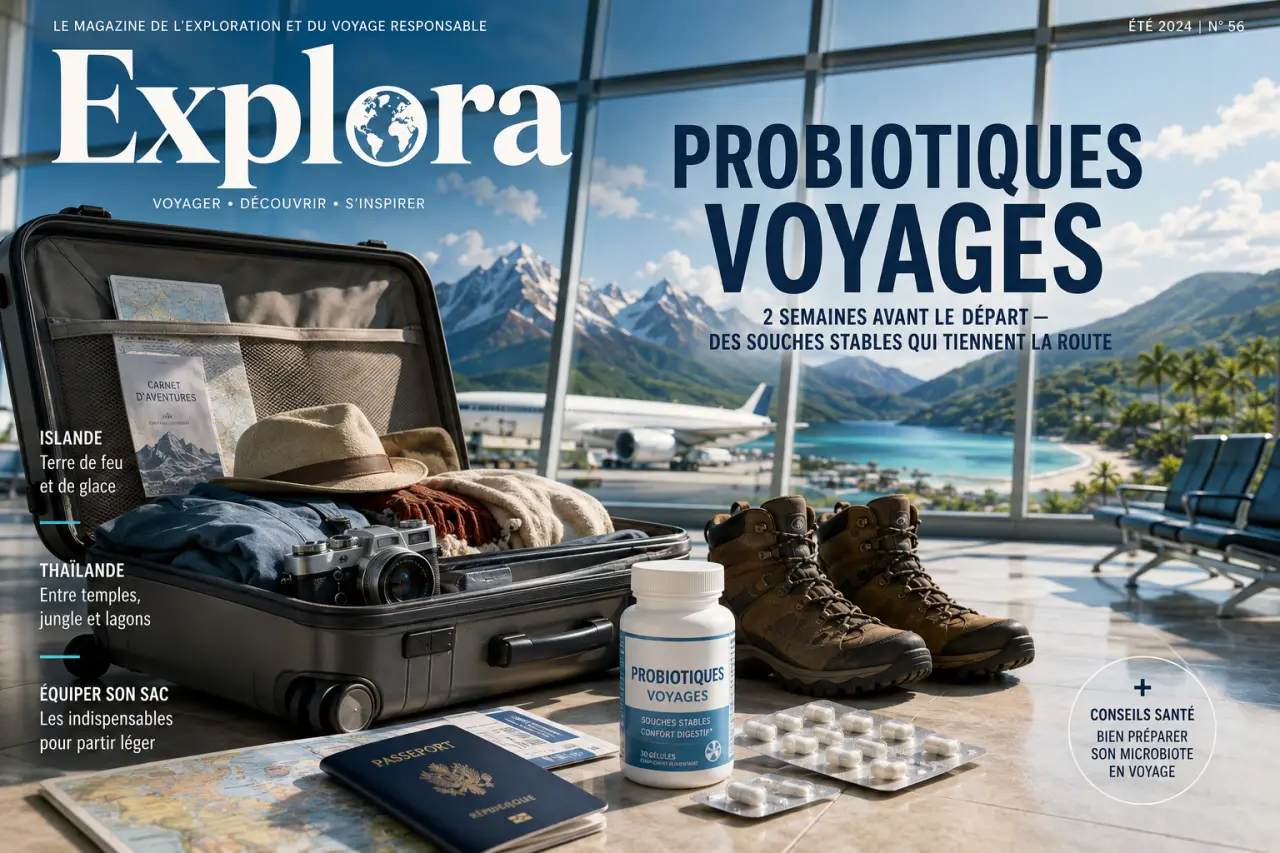 Probiotiques voyages : 2 semaines avant le départ, des souches stables qui tiennent la route