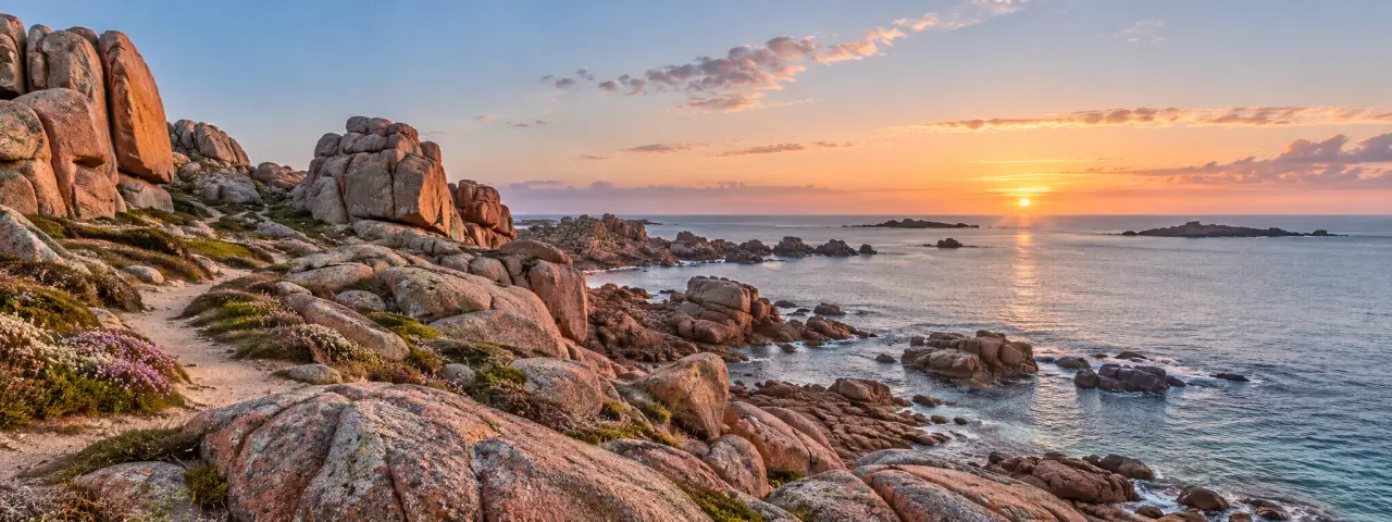 Itinéraire en Bretagne sur la Côte de Granit Rose à Ploumanac'h