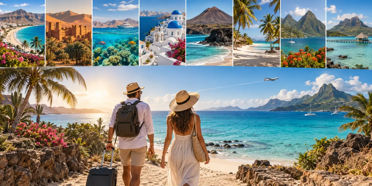 Partir au soleil en mars : 8 destinations selon la chaleur, la baignade et la durée du séjour